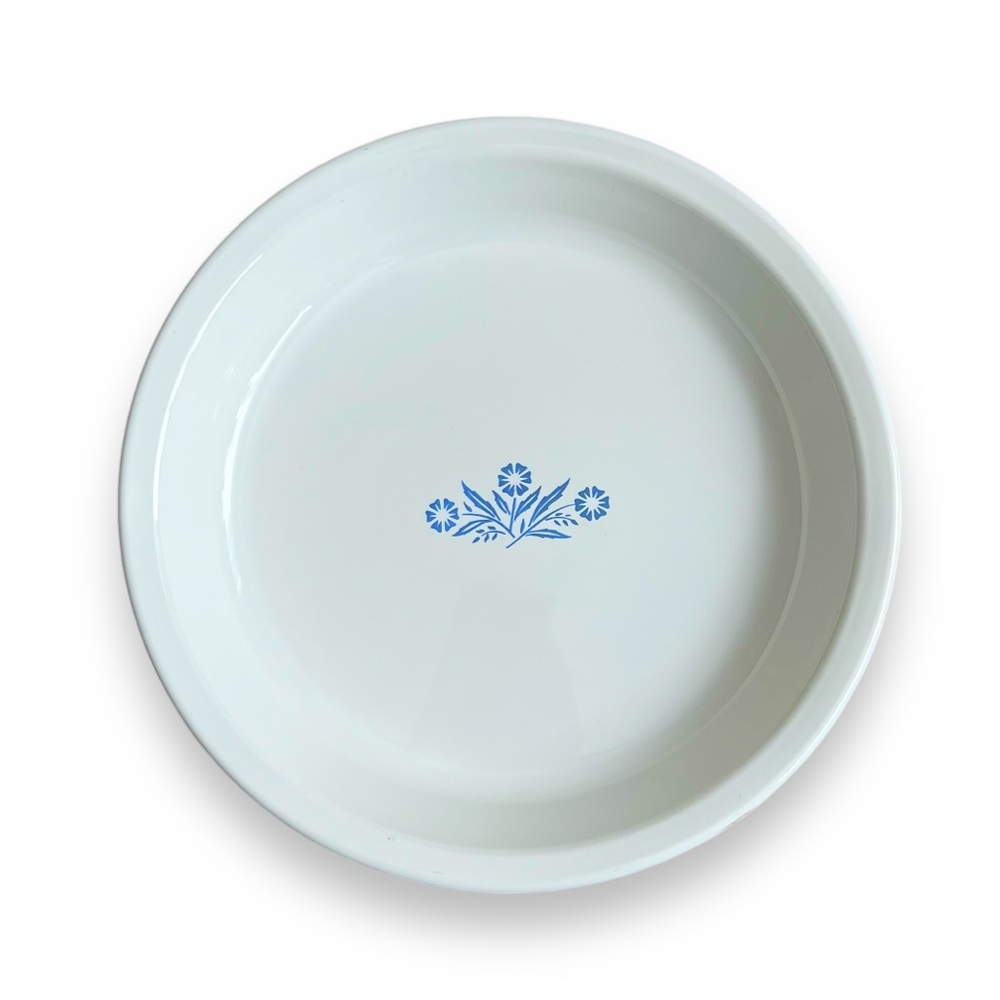 Vintage 60s Corningware Blue Cornflower 9” Pie Pan